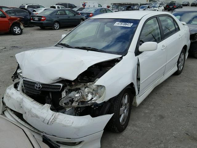 1NXBR32E25Z554970 - 2005 TOYOTA COROLLA CE WHITE photo 2