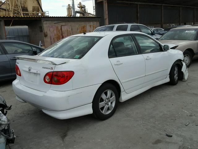 1NXBR32E25Z554970 - 2005 TOYOTA COROLLA CE WHITE photo 4