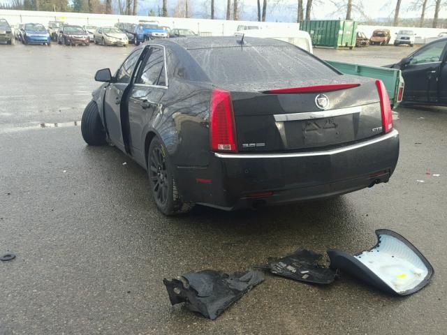 1G6DP57V380123351 - 2008 CADILLAC CTS HI FEA BLACK photo 3