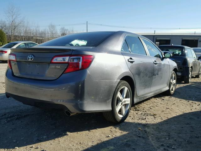 4T1BF1FK6DU223627 - 2013 TOYOTA CAMRY L GRAY photo 4