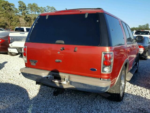 1FMRU17L91LB64411 - 2001 FORD EXPEDITION BURGUNDY photo 4