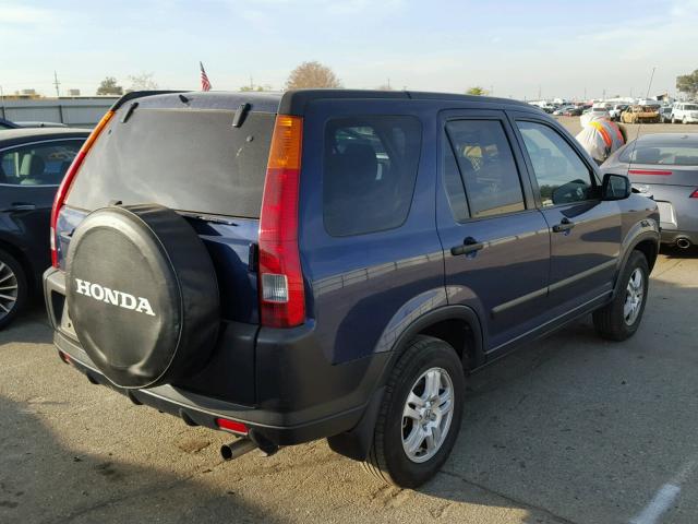 JHLRD78882C050051 - 2002 HONDA CR-V EX BLUE photo 4