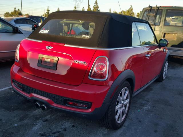 WMWZP3C52DT298046 - 2013 MINI COOPER S RED photo 4