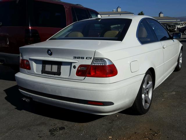 WBABD33404PL04694 - 2004 BMW 325 CI WHITE photo 4