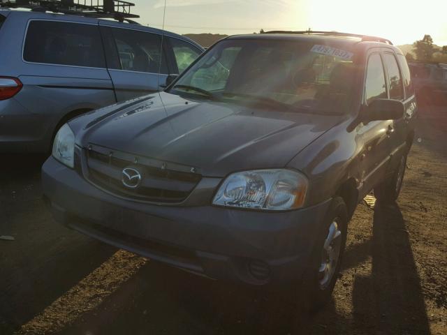 4F2YU06B02KM20204 - 2002 MAZDA TRIBUTE DX GRAY photo 2