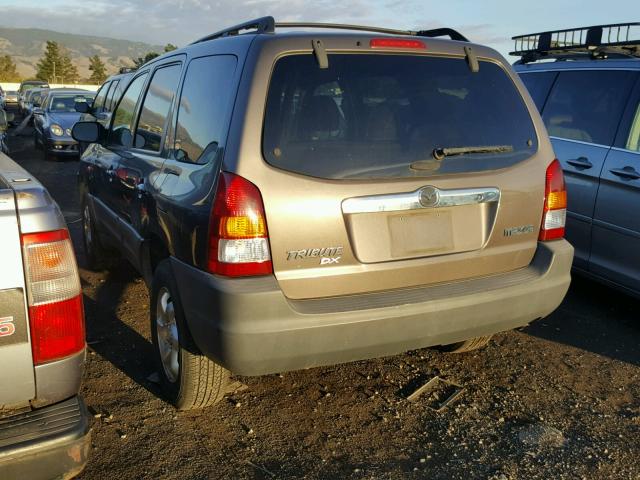 4F2YU06B02KM20204 - 2002 MAZDA TRIBUTE DX GRAY photo 3