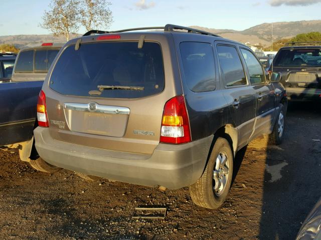 4F2YU06B02KM20204 - 2002 MAZDA TRIBUTE DX GRAY photo 4