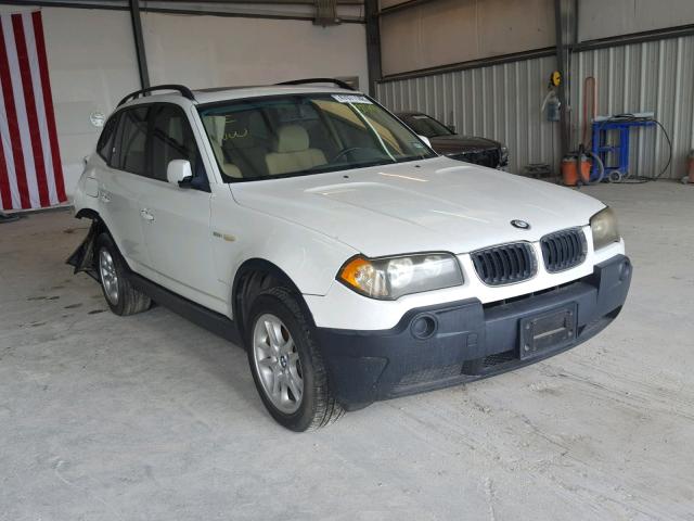 WBXPA73434WC38968 - 2004 BMW X3 2.5I WHITE photo 1