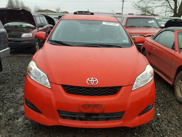 2T1KU40E69C013807 - 2009 TOYOTA COROLLA MA RED photo 9