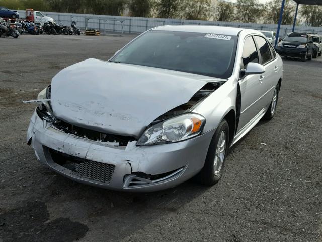 2G1WF5E30D1228950 - 2013 CHEVROLET IMPALA LS SILVER photo 2