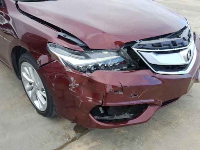 19UDE2F37GA022583 - 2016 ACURA ILX BASE BURGUNDY photo 9