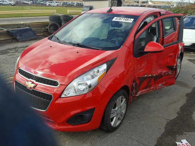 KL8CA6S96DC517468 - 2013 CHEVROLET SPARK LS RED photo 2
