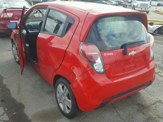 KL8CA6S96DC517468 - 2013 CHEVROLET SPARK LS RED photo 3