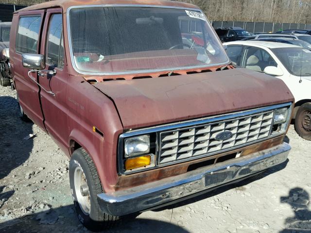 1FTEE14N0HHA48131 - 1987 FORD ECONOLINE BROWN photo 1