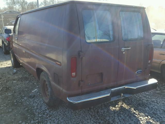 1FTEE14N0HHA48131 - 1987 FORD ECONOLINE BROWN photo 3