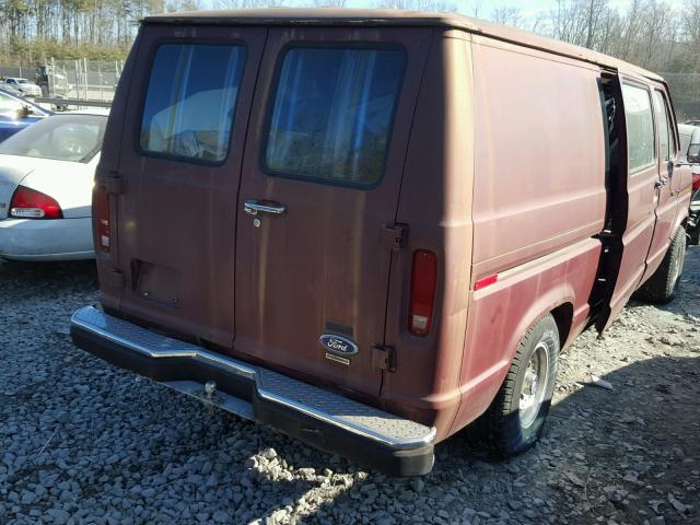 1FTEE14N0HHA48131 - 1987 FORD ECONOLINE BROWN photo 4