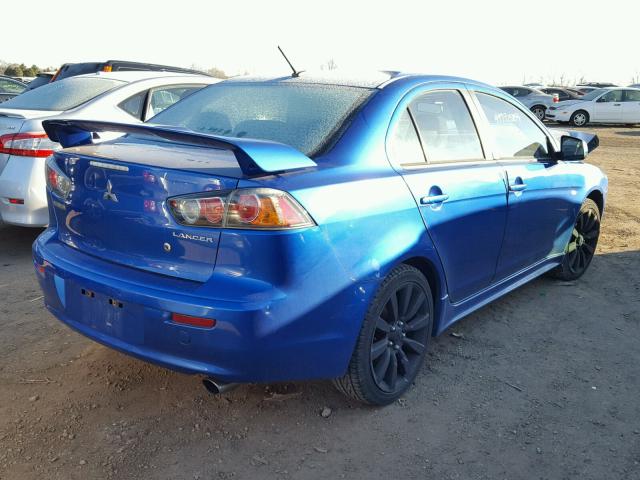 JA32U2FU2AU001582 - 2010 MITSUBISHI LANCER ES/ BLUE photo 4