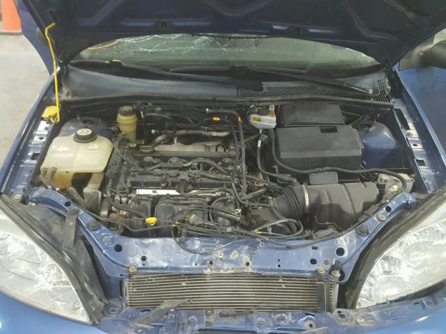 1FAFP34N85W282430 - 2005 FORD FOCUS ZX4 BLUE photo 7