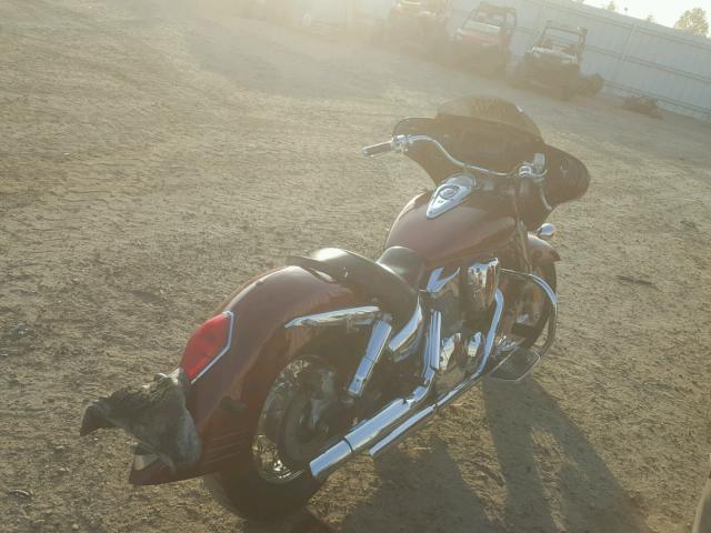 1HFSC52186A300607 - 2006 HONDA VT1300 S BURGUNDY photo 4