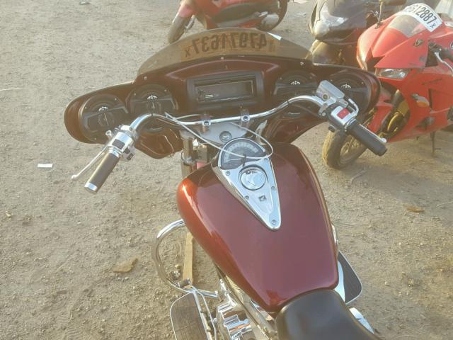 1HFSC52186A300607 - 2006 HONDA VT1300 S BURGUNDY photo 5