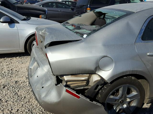 1G1ZH57B98F245353 - 2008 CHEVROLET MALIBU 1LT SILVER photo 9