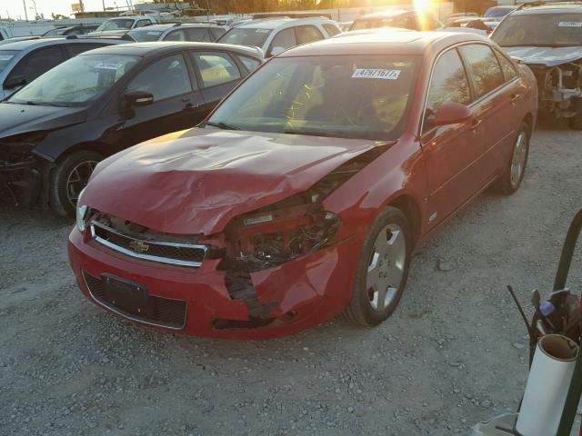 2G1WD58C079324732 - 2007 CHEVROLET IMPALA SUP RED photo 2