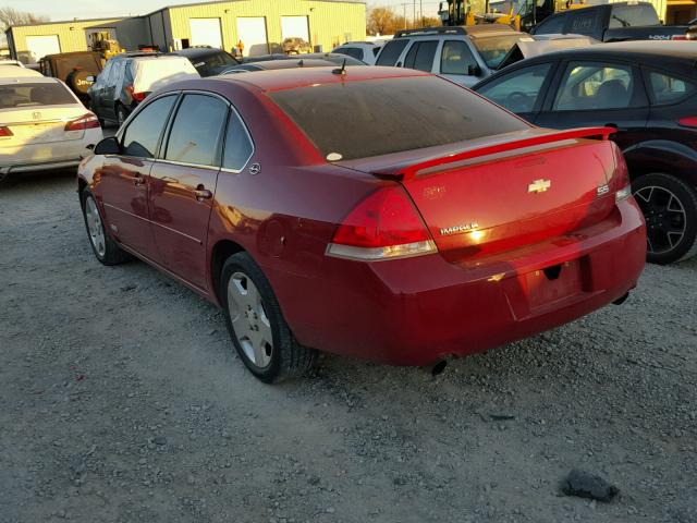 2G1WD58C079324732 - 2007 CHEVROLET IMPALA SUP RED photo 3