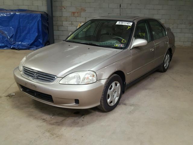 1HGEJ864XYL041372 - 2000 HONDA CIVIC EX 棕色 照片 2