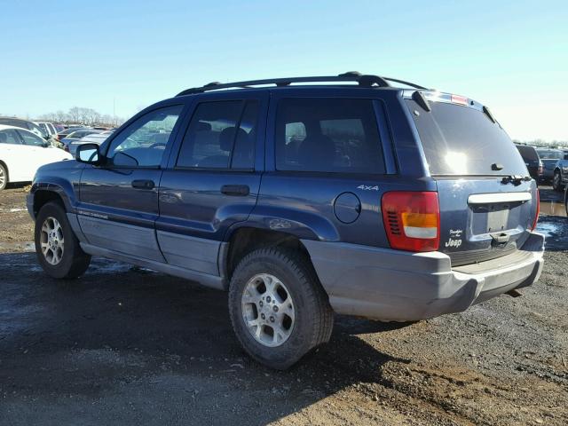 1J4GW58S7XC723542 - 1999 JEEP GRAND CHER BLUE photo 3