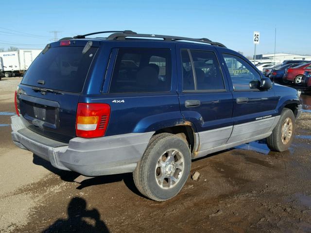 1J4GW58S7XC723542 - 1999 JEEP GRAND CHER BLUE photo 4