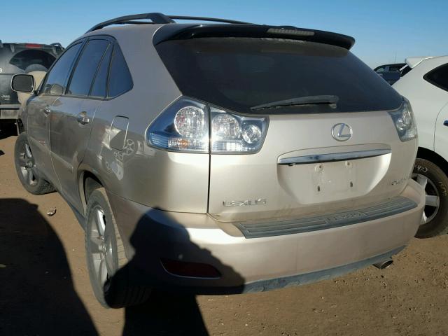 2T2HK31U57C021101 - 2007 LEXUS RX 350 GOLD photo 3