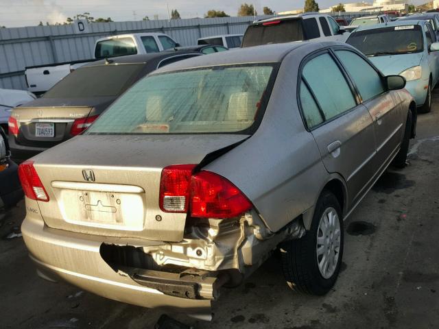 2HGES16604H593279 - 2004 HONDA CIVIC LX GOLD photo 4