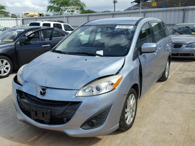 JM1CW2BL0C0101770 - 2012 MAZDA 5 BLUE photo 2