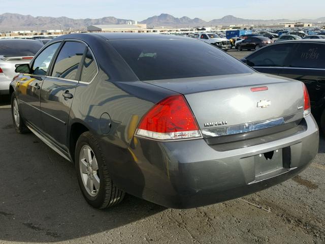 2G1WF5EK1B1222207 - 2011 CHEVROLET IMPALA LS GRAY photo 3