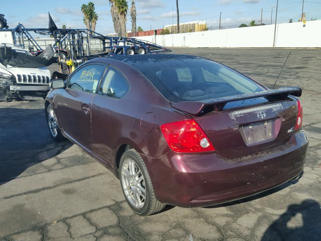 JTKDE167770193652 - 2007 TOYOTA SCION TC BURGUNDY photo 3