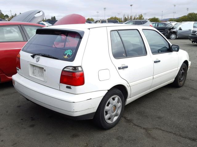 3VWFB81H6WM143125 - 1998 VOLKSWAGEN GOLF GL WHITE photo 4