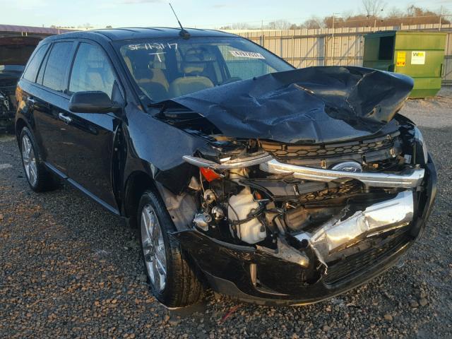 2FMDK3JC1BBB64585 - 2011 FORD EDGE SEL BLACK photo 1