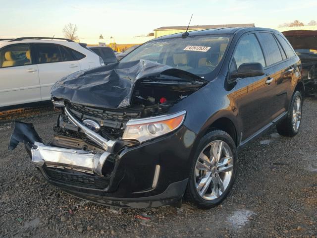 2FMDK3JC1BBB64585 - 2011 FORD EDGE SEL BLACK photo 2