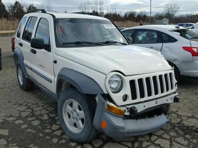 1J4GL48K15W638324 - 2005 JEEP LIBERTY SP WHITE photo 1