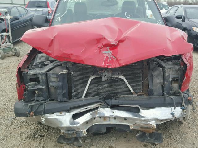 1GCEC14VX5Z254178 - 2005 CHEVROLET SILVERADO RED photo 9