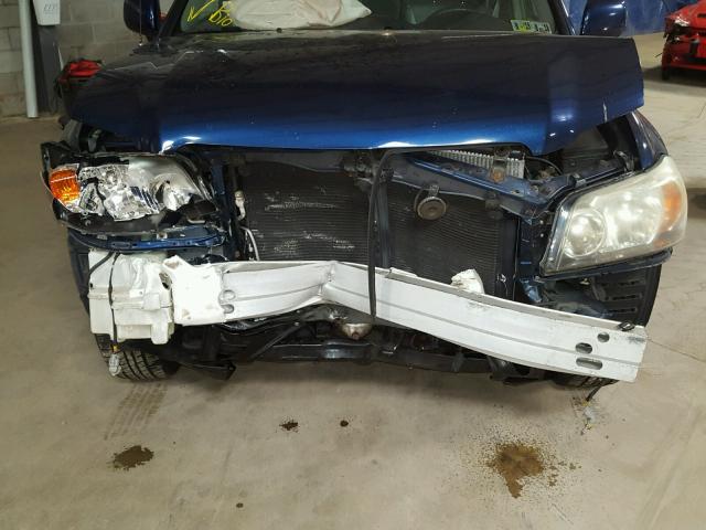 JTEEP21A360137927 - 2006 TOYOTA HIGHLANDER BLUE photo 7