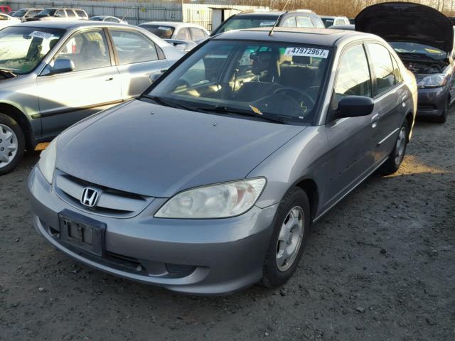 JHMES96674S012963 - 2004 HONDA CIVIC HYBR GRAY photo 2