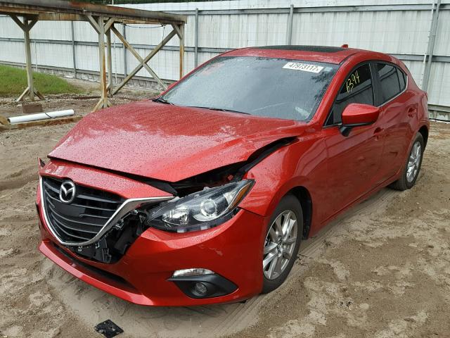 3MZBM1M70GM268335 - 2016 MAZDA 3 TOURING RED photo 2