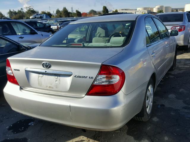 4T1BE32K33U673948 - 2003 TOYOTA CAMRY LE SILVER photo 4