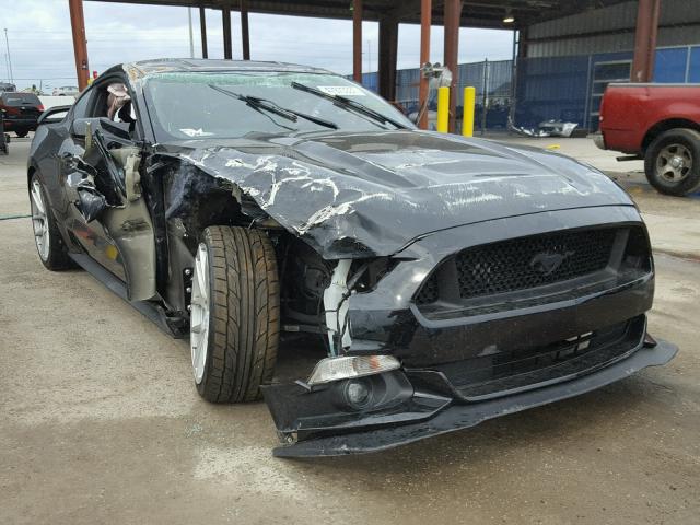 1FA6P8AM7G5251283 - 2016 FORD MUSTANG BLACK photo 1
