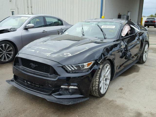 1FA6P8AM7G5251283 - 2016 FORD MUSTANG BLACK photo 2