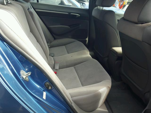1HGFA16868L032473 - 2008 HONDA CIVIC EX ლურჯი ფოტო 6
