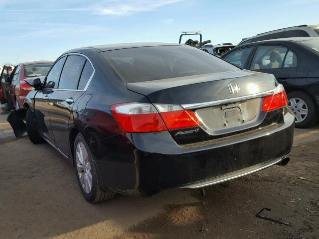 1HGCR2F72EA020207 - 2014 HONDA ACCORD EX BLACK photo 3