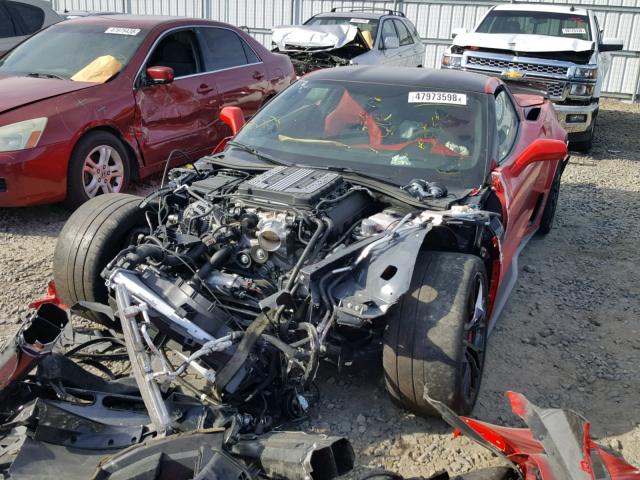 1G1YU2D62H5603296 - 2017 CHEVROLET CORVETTE Z RED photo 2