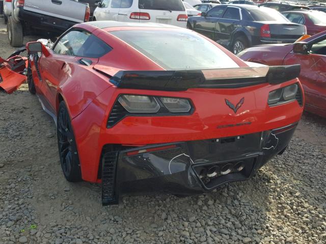 1G1YU2D62H5603296 - 2017 CHEVROLET CORVETTE Z RED photo 3